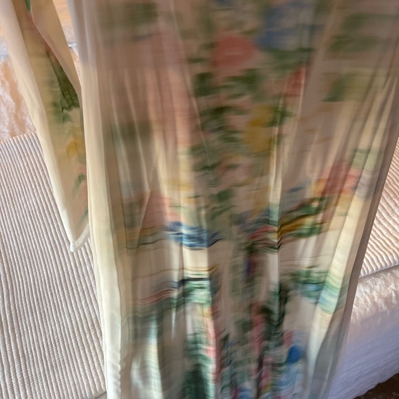 Loewe trompe-l'oeil-print mesh long dress - Picture 4 of 9